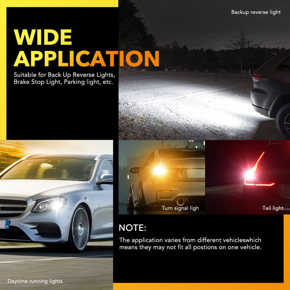 Oxilam Motor Vehicle Lighting OXILAM Upgraded 7443 7440 LED Bulb – 3300LM Reverse Light, 500% Brighter, for Backup, Tail, Stop, DRL, Parking Lights, Pack of 2