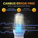 Oxilam Motor Vehicle Lighting OXILAM Upgraded 7443 7440 LED Bulb – 3300LM Reverse Light, 500% Brighter, for Backup, Tail, Stop, DRL, Parking Lights, Pack of 2