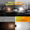 Oxilam Motor Vehicle Lighting OXILAM Upgraded 7443 7440 LED Bulb – 3300LM Reverse Light, 500% Brighter, for Backup, Tail, Stop, DRL, Parking Lights, Pack of 2