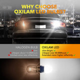 Oxilam Motor Vehicle Lighting OXILAM Upgraded 7443 7440 LED Bulb – 3300LM Reverse Light, 500% Brighter, for Backup, Tail, Stop, DRL, Parking Lights, Pack of 2