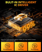 Oxilam Motor Vehicle Lighting OXILAM Upgraded H13 Bulbs, Fog Light 600% Brighter Wireless 9008 Bulb, 6500K Cool White