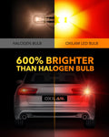 Oxilam Motor Vehicle Lighting 2022 Upgraded 7440 7443 LED Bulbs Red Brake Lights, 4000LM 600% Brighter, CANBUS Error Free, OXILAM 7441 7444 T20 W21W LED Lamps Replacement with Projector for Tail Turn Signal Stop Lights (Pack of 2)