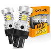 Oxilam 2022 Upgraded 7440 7443 LED Bulbs White for Reverse Lights, 4000LM 600% Brighter, OXILAM 7441 7444 T20 W21W LED Lamps Replacement for Backup Tail Brake Turn Signal Parking Lights and DRL (Pack of 2)