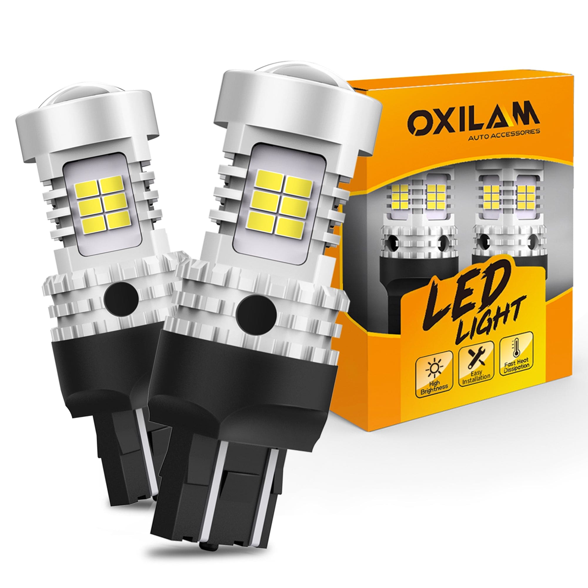 2022 Upgraded 7440 7443 LED Bulbs White for Reverse Lights, 4000LM 600 -  Oxilam