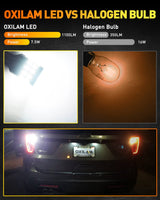 Oxilam Motor Vehicle Lighting 2022 Upgraded 912 921 LED Bulb Reverse Lights, OXILAM Backup Light Bulbs for Car, 300% Higher Brightness 6000K White, Mini Size Non-polarity Canbus Error Free T15 906 W16W Bulb