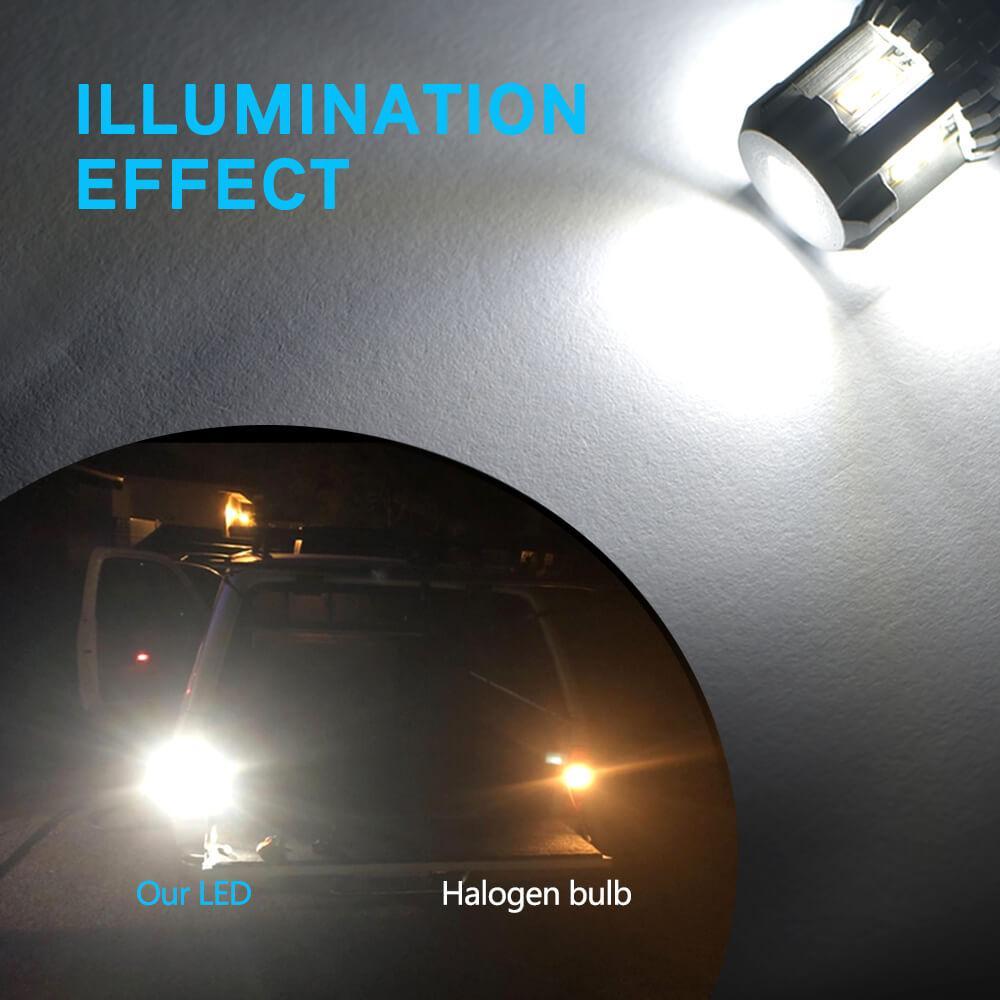 Oxilam OXILAM 1156 LED Bulbs White Reverse Light 2800 Lumens Extremely Bright BA15S 7506 1003 1141 P21W LED Bulb Used for Backup light, Tail light, Brake light
