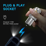 Oxilam OXILAM 1156 LED Bulbs White Reverse Light 2800 Lumens Extremely Bright BA15S 7506 1003 1141 P21W LED Bulb Used for Backup light, Tail light, Brake light