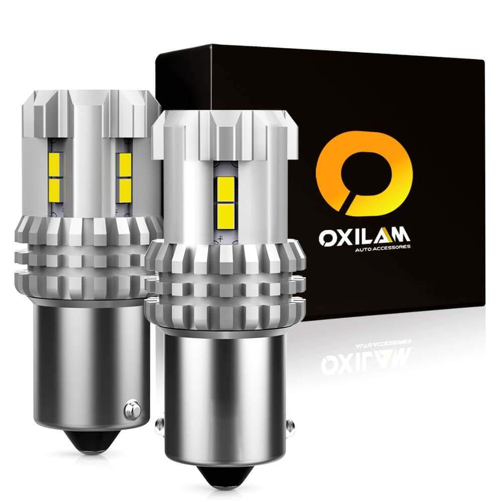 OXILAM 1156 LED Bulbs White Reverse 2800 Lumens Extremely Bright -