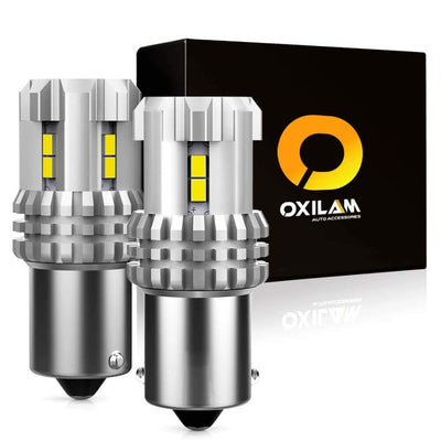 Oxilam OXILAM 1156 LED Bulbs White Reverse Light 2800 Lumens Extremely Bright BA15S 7506 1003 1141 P21W LED Bulb Used for Backup light, Tail light, Brake light