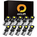 OXILAM White T10 194 W5W 168 2825 LED Bulbs Widely Used as Parking Lights Door Lights License Plate Lights (10 PCS)