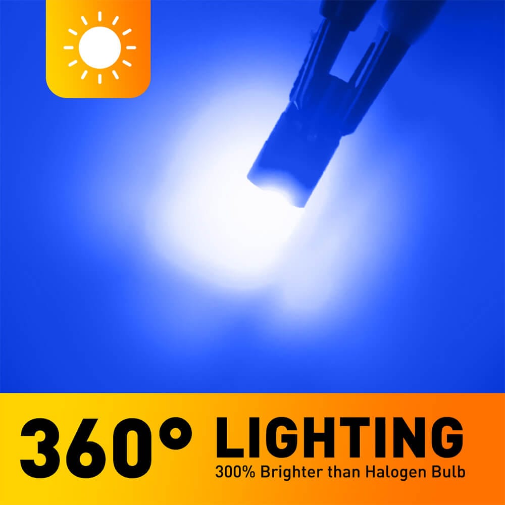 6SMD  LED T10 #555 2835 Automotive Bulb White Warm White Cyan Ice Blu