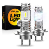 Oxilam Motor Vehicle Lighting OXILAM Mini Size H7 LED Headlight Bulbs, 6000K White Super Bright CSP Chips LED Conversion Kit Wireless