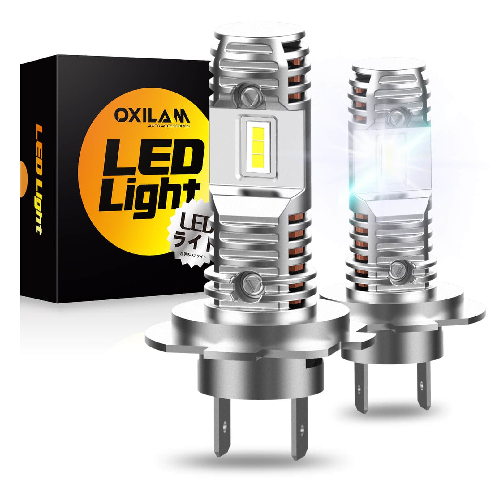 Set 2 Lámparas LED H7/H18 Dimensiones Originales 6000K Ice White Sin  Adaptador