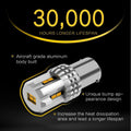 OXILAM Turn Signal Light 1156 LED Bulbs Amber Yellow 2200K Extremely Bright BA15S 1141 1003 7506 LED Bulbs with High Power 12pcs 3020SMD Chipsets, 2 Pack